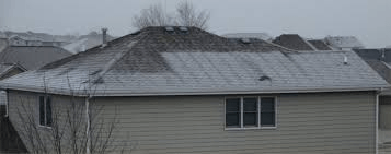 some frost on house